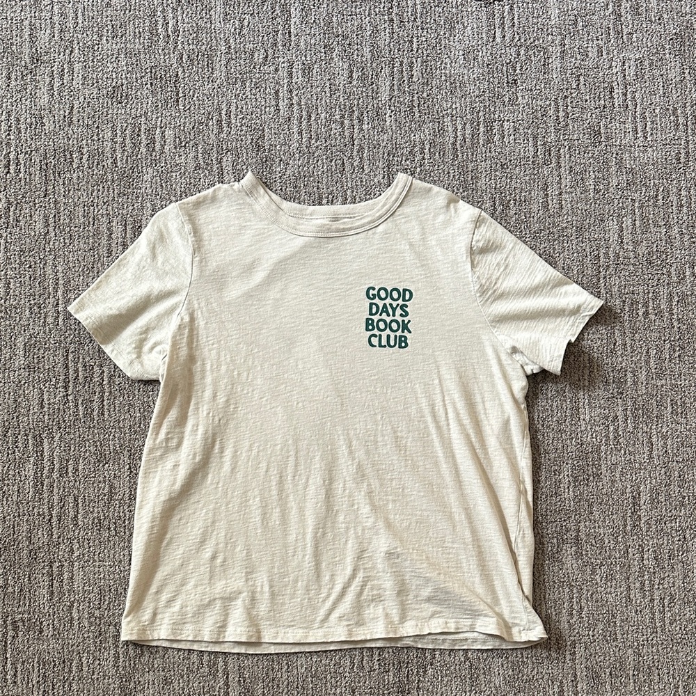 Women’s Cream T-Shirt - Good Days Book Club